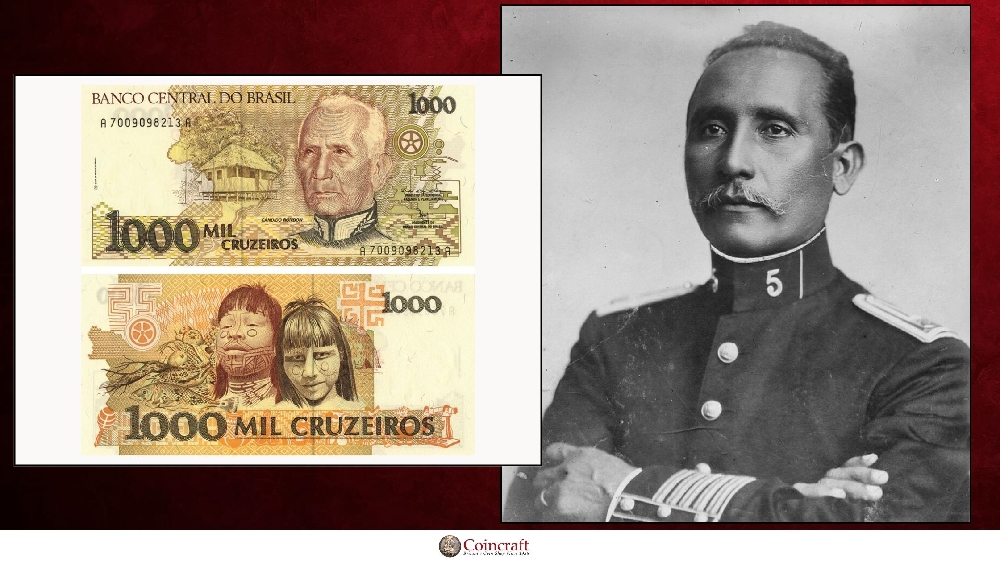 Brazil Cruzeiro Honouring Cândido Rondon (1865 - 1958) - Coincraft